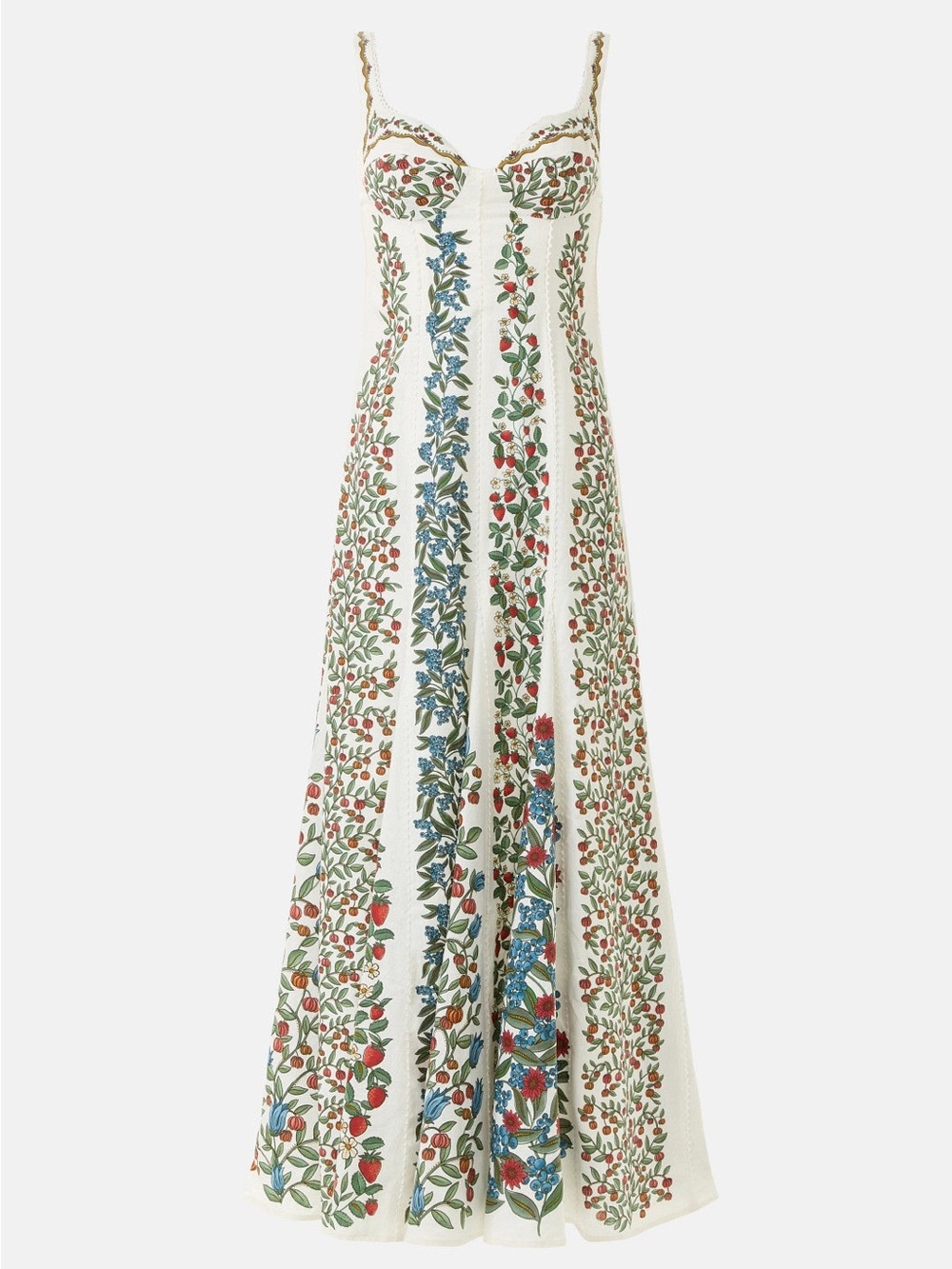 Farm Rio Fruit Beauty Off-White Maxi Dress - NWT! - Picture 5 of 14